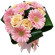 bouquet of roses and gerberas. Chelyabinsk