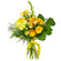 Yellow bouquet of roses and chrysanthemum. Chelyabinsk